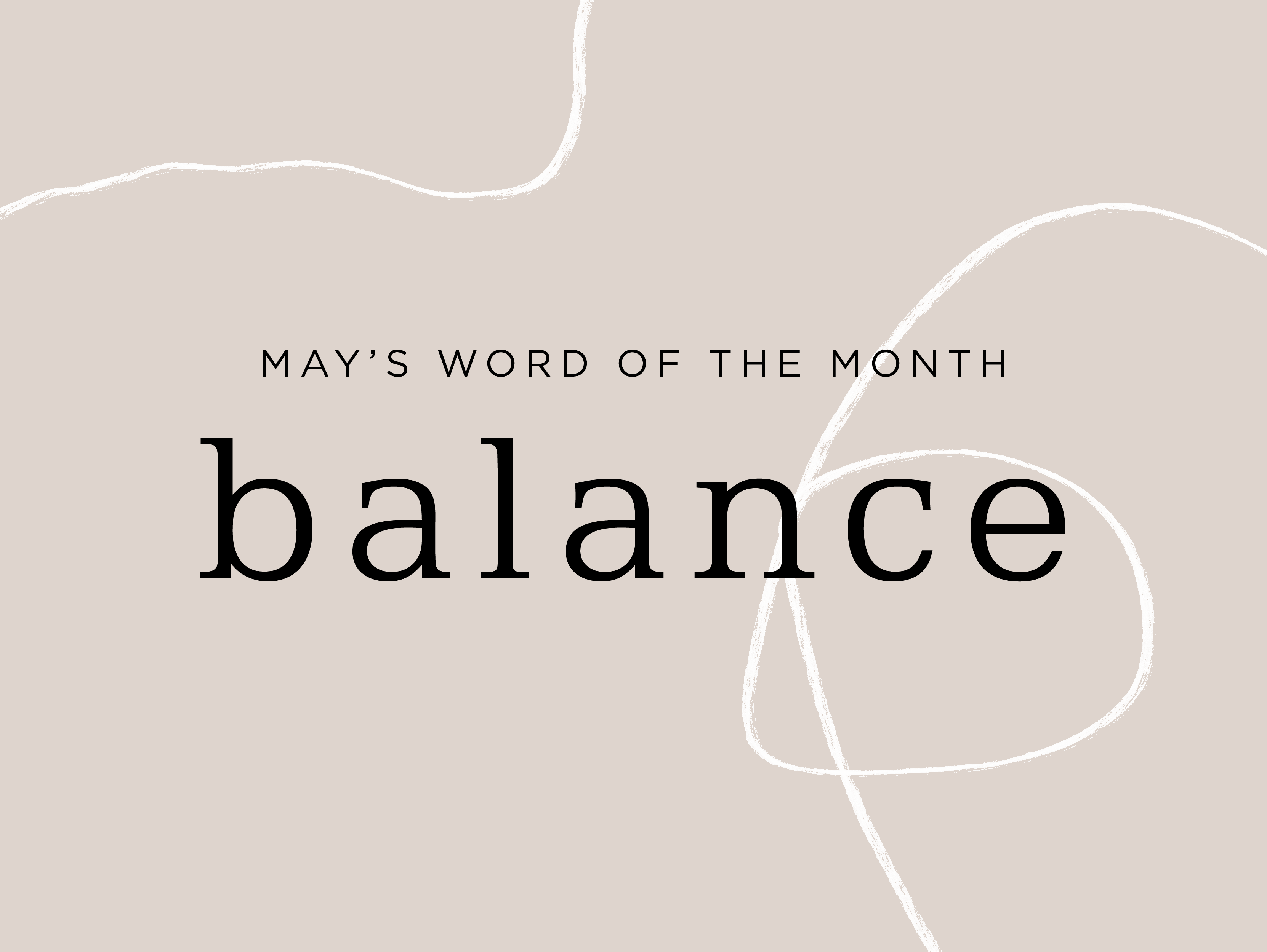 Word of the Month: May