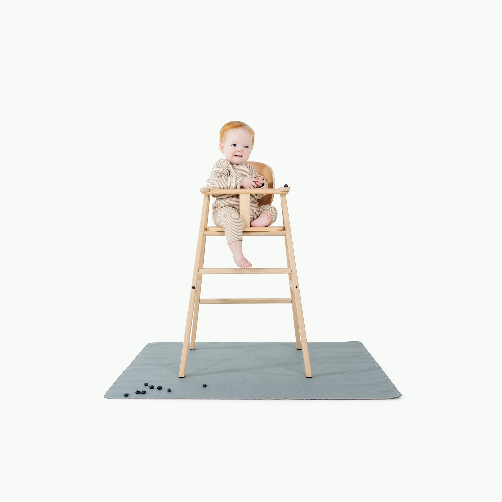 Amalfi (on sale)@baby in high chair on mat
