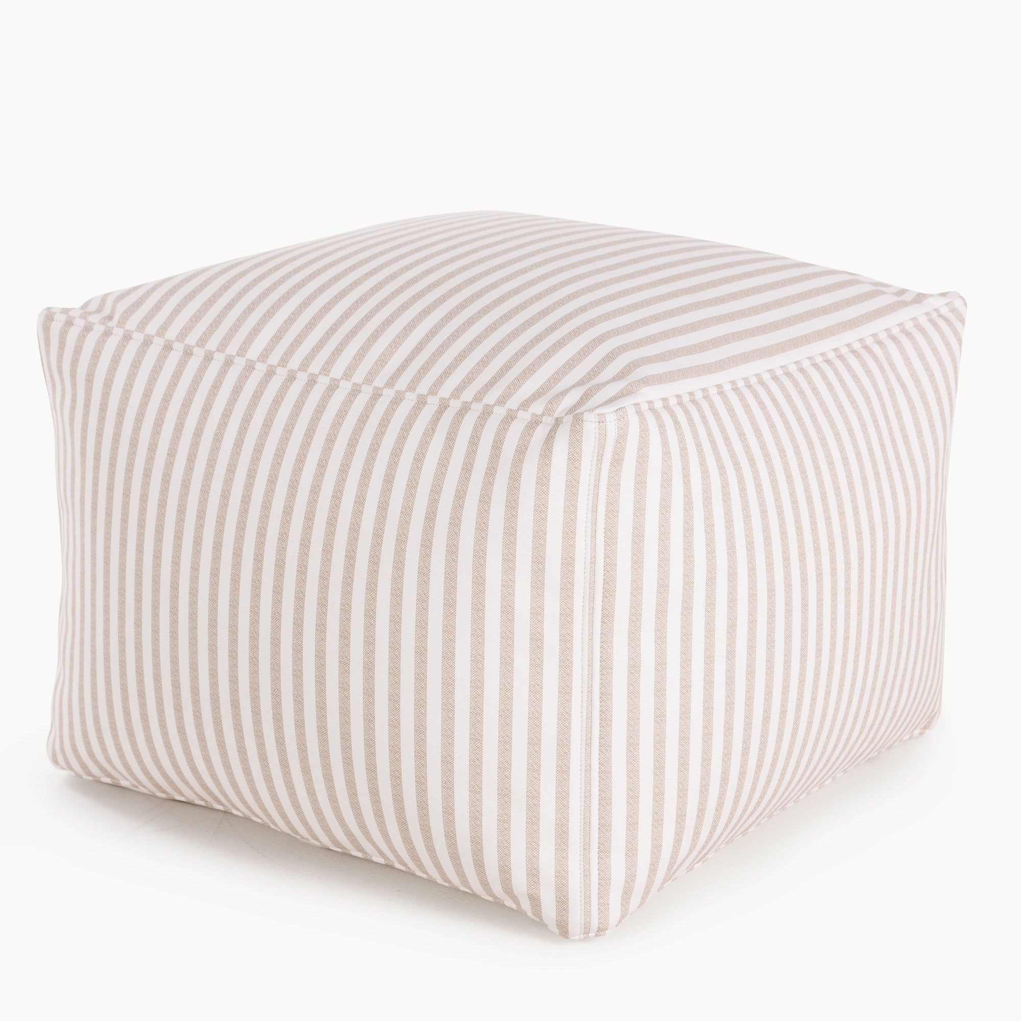 Cafe Stripe@cafe stripe square pouf