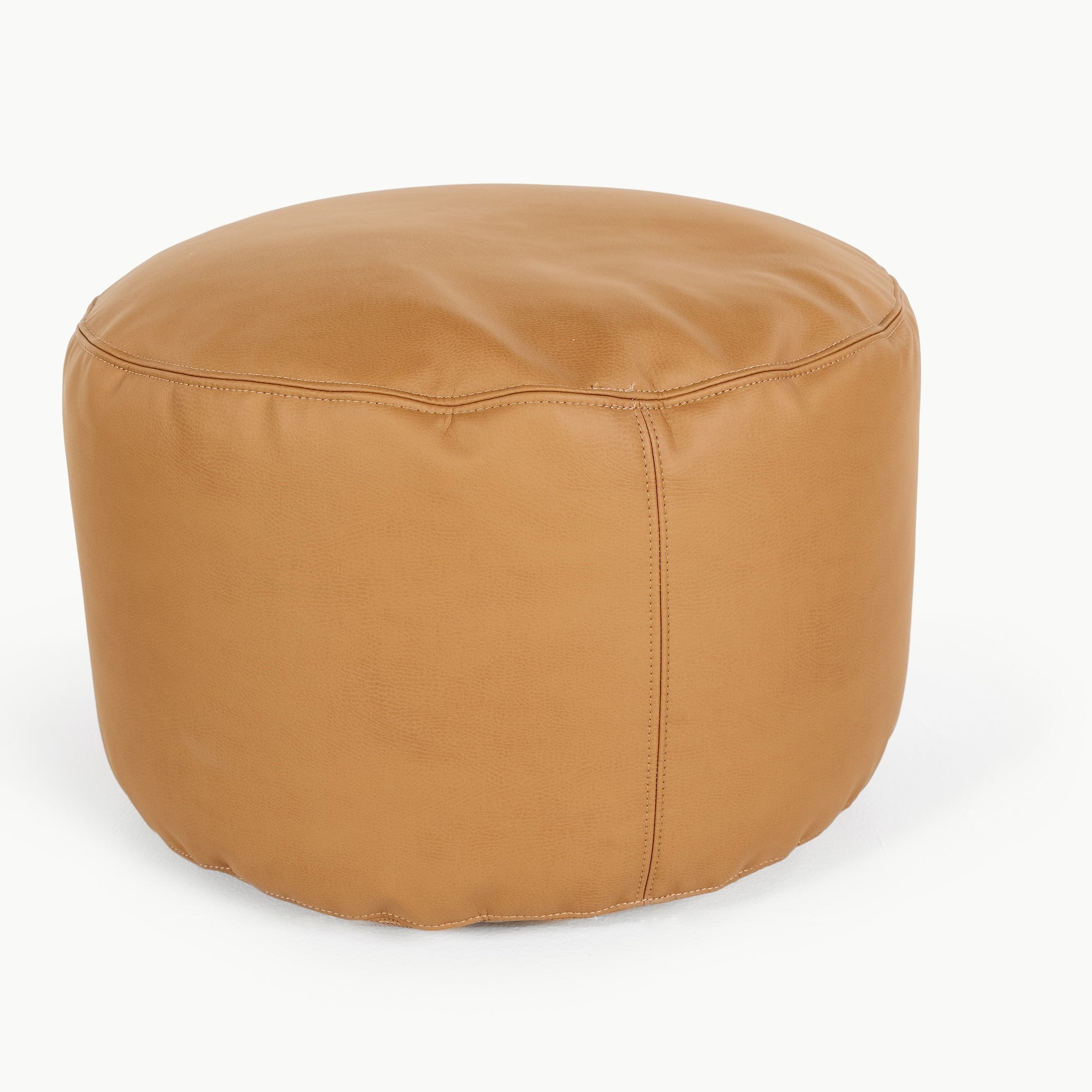 Camel@Seam detail of the Camel Circle Pouf