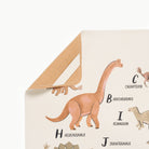 Dinosaur Alphabet (on sale)@hanging tab detail on mat