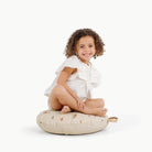 Dinosauria (on sale) / Circle@little girl sitting on mini cushion