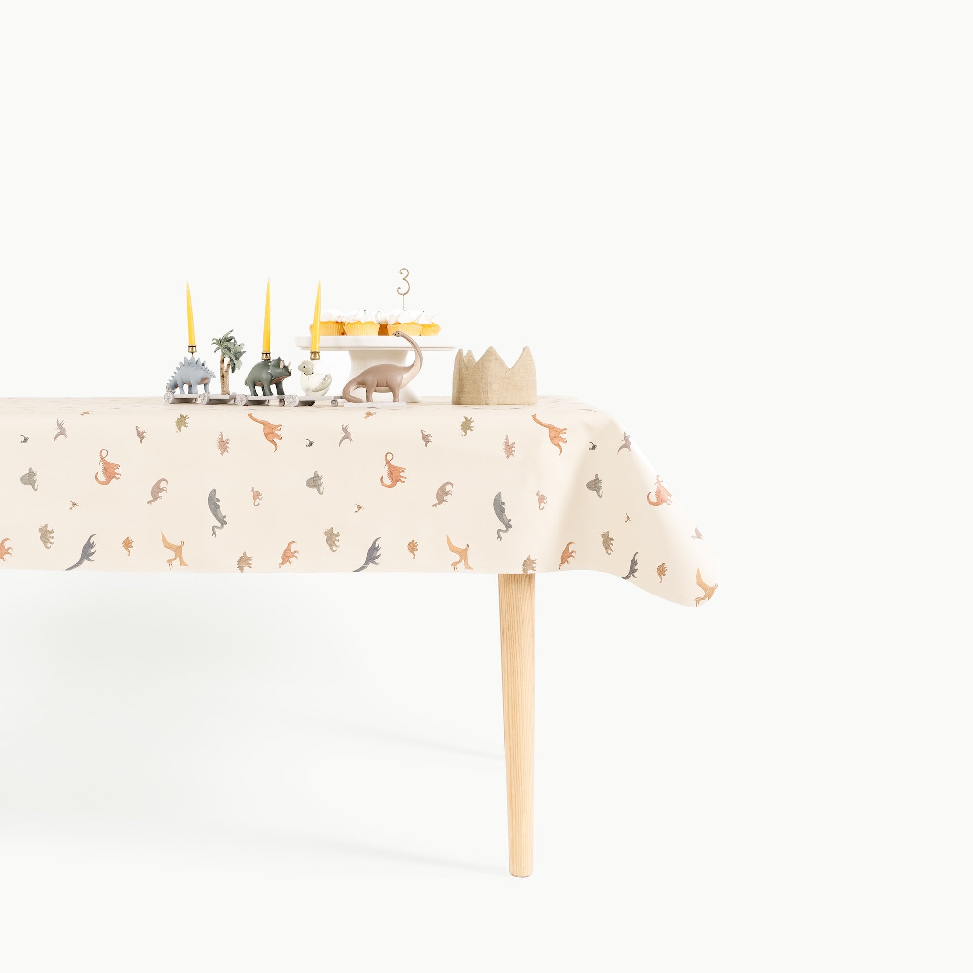 Dinosauria (on sale)@dinosauria tablecloth on table