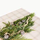 Dove (on sale)@overhead of dove tablecloth on table