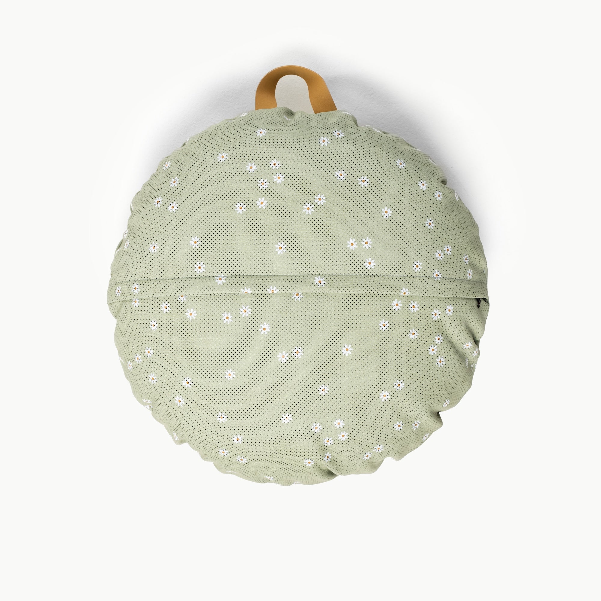 Flora / Circle@zipper detail on mini cushion