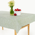 Flora@tablecloth angle view