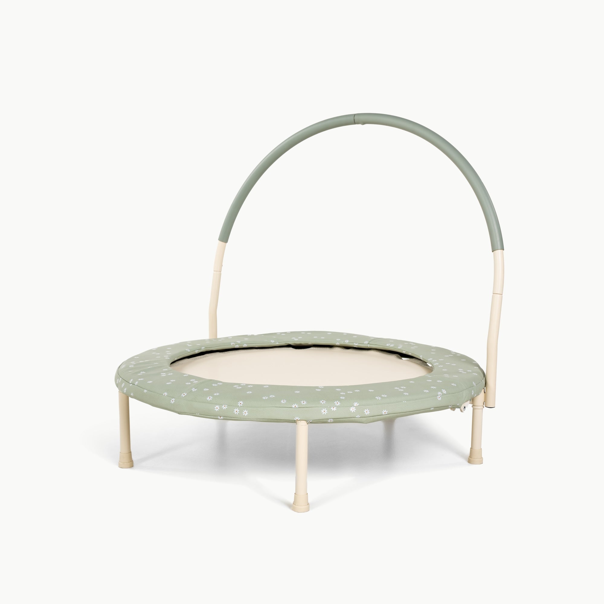 Flora@Minimalist kids trampoline designed to fit beautifully in shared living spaces