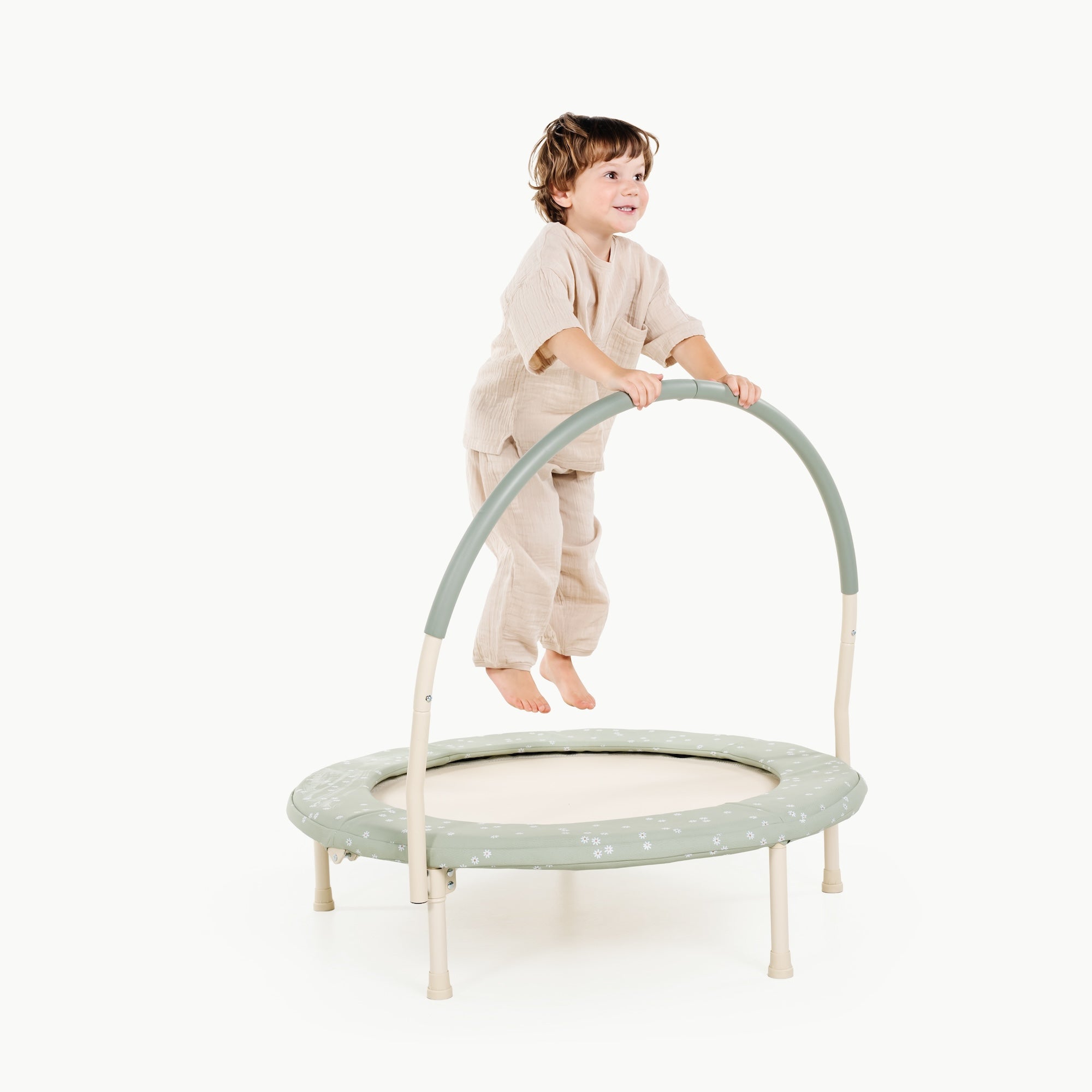 Flora@Indoor trampoline for toddlers and young kids designed for everyday play at home