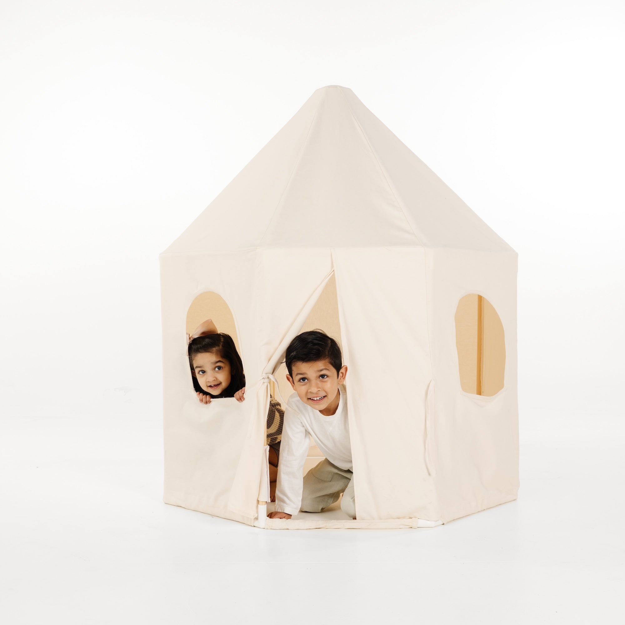 Ivory@Kids playing in the Ivory Play Tent