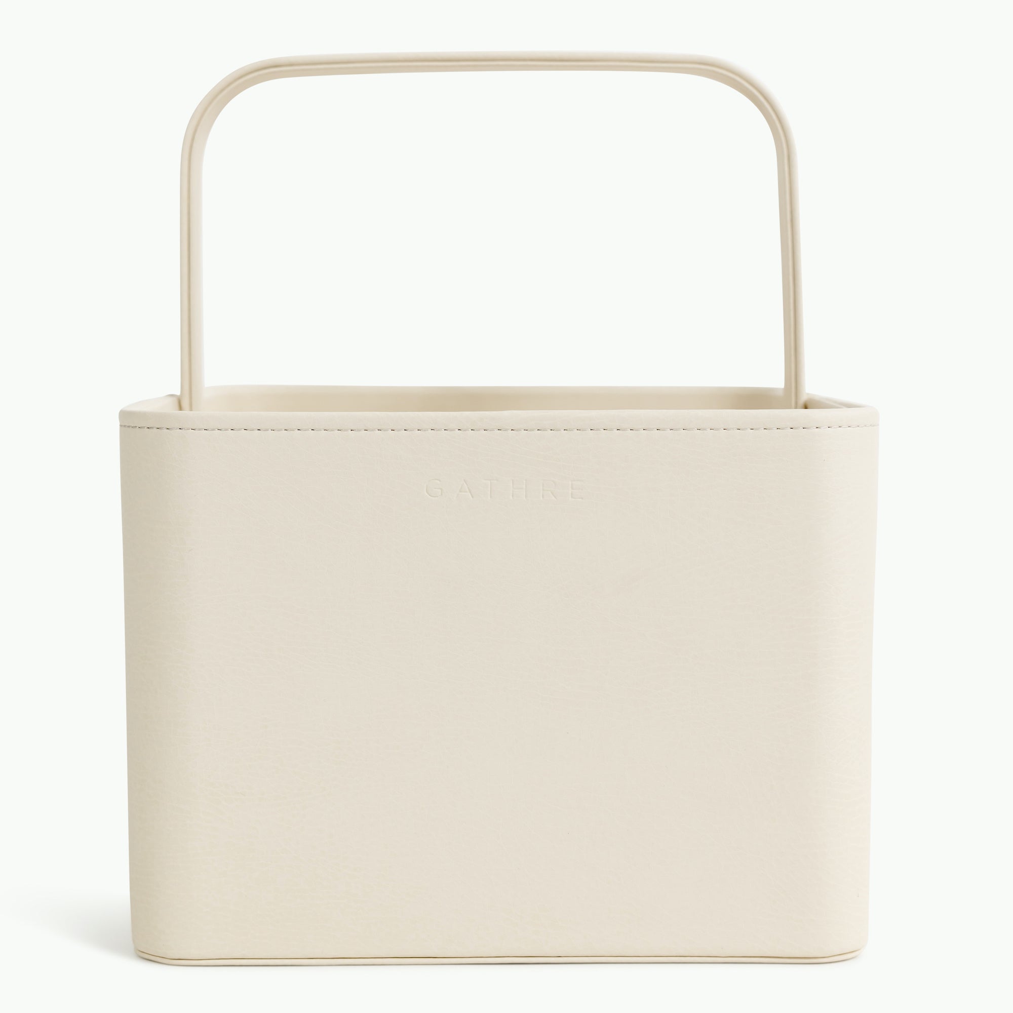 Ivory (on sale)@Gathre deboss detail on the Large Ivory Caddy