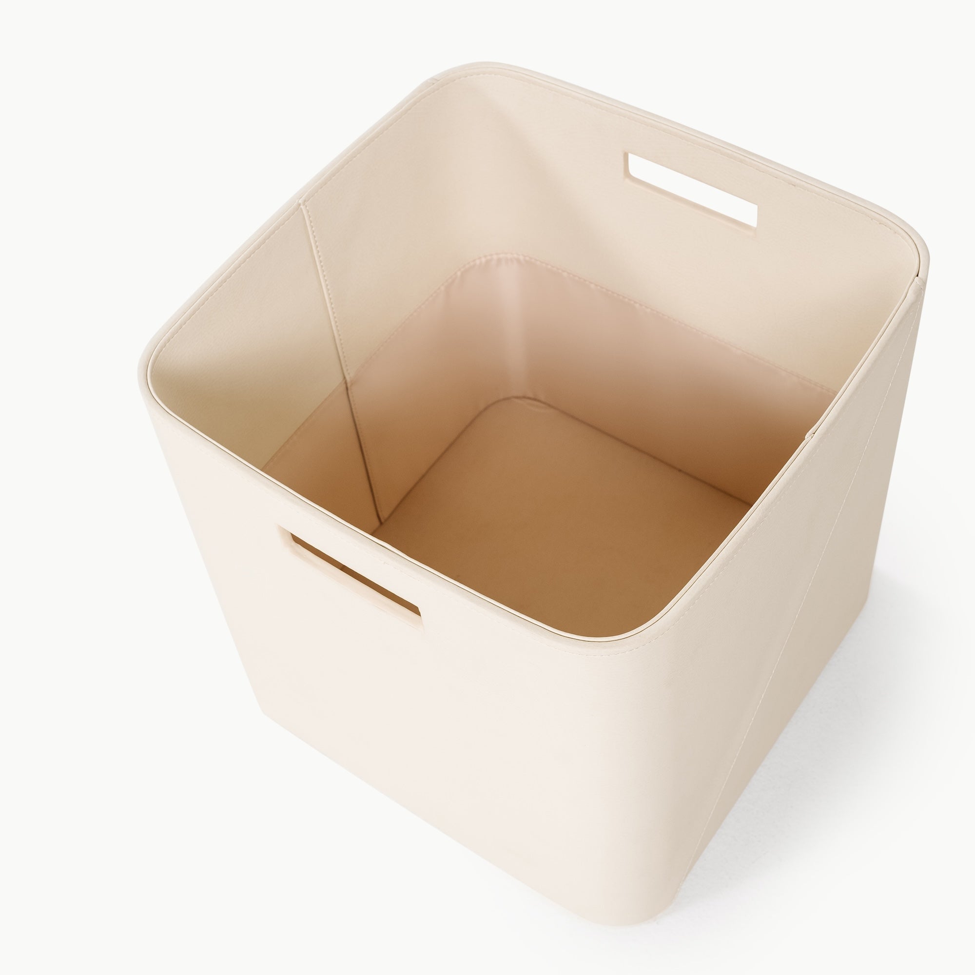 Ivory@overhead of Medium Camel Storage Bin