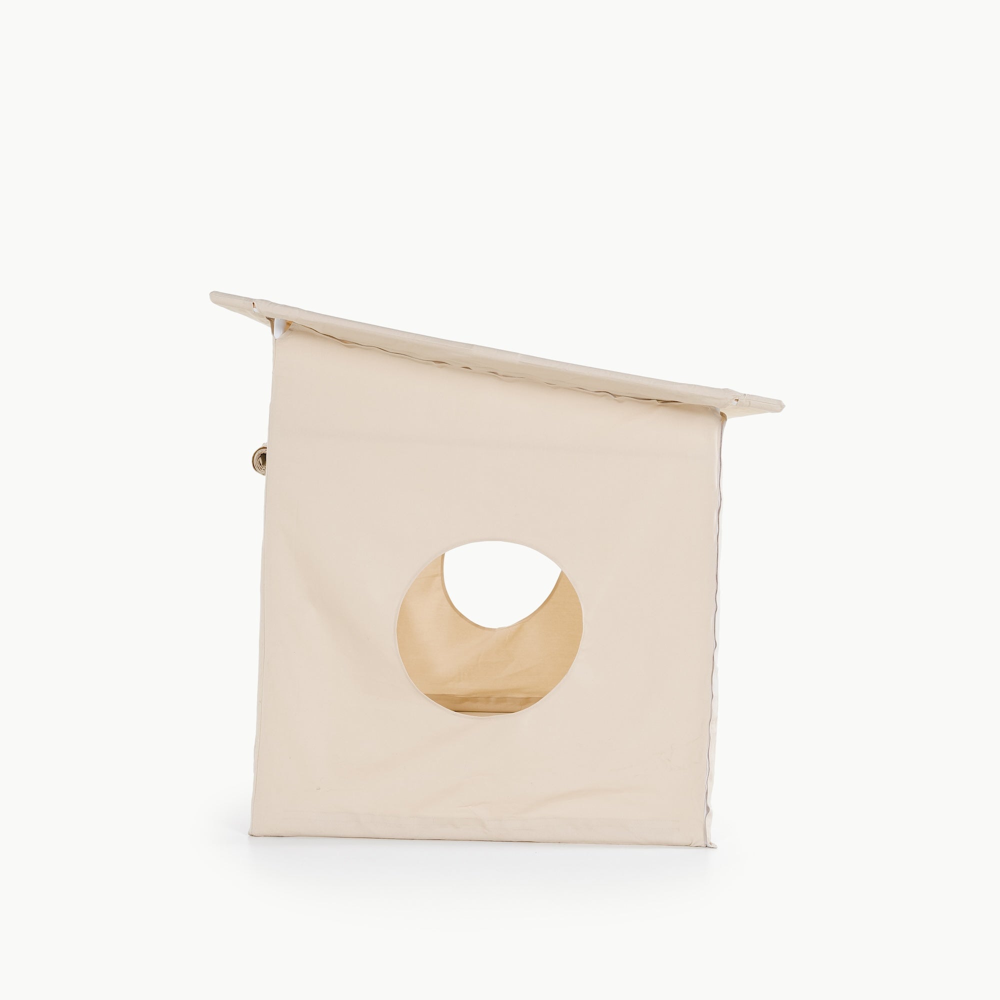 Ivory (on sale)@side view of the modern play tent