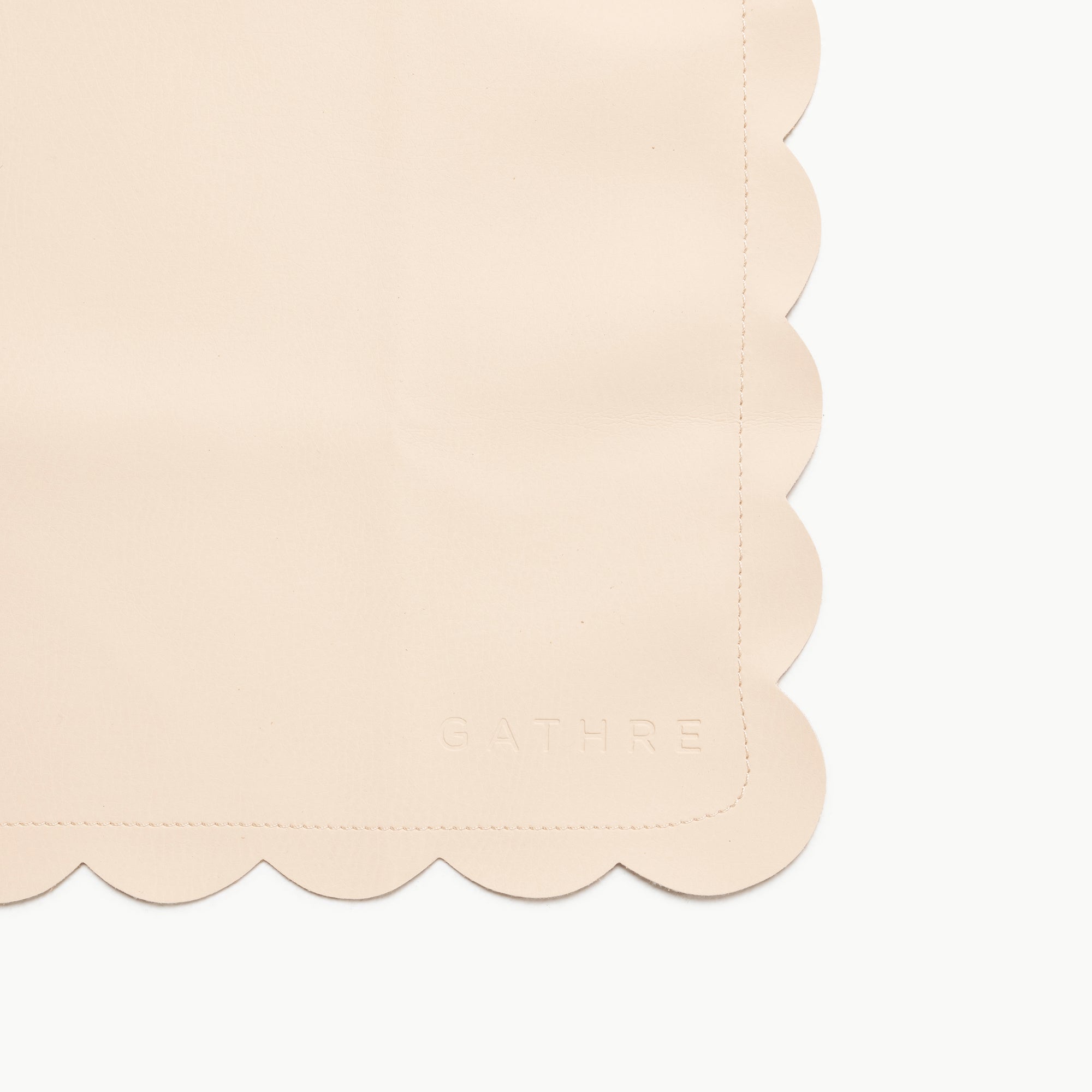 Petal Scallop@gathre deboss on the petal scallop micro