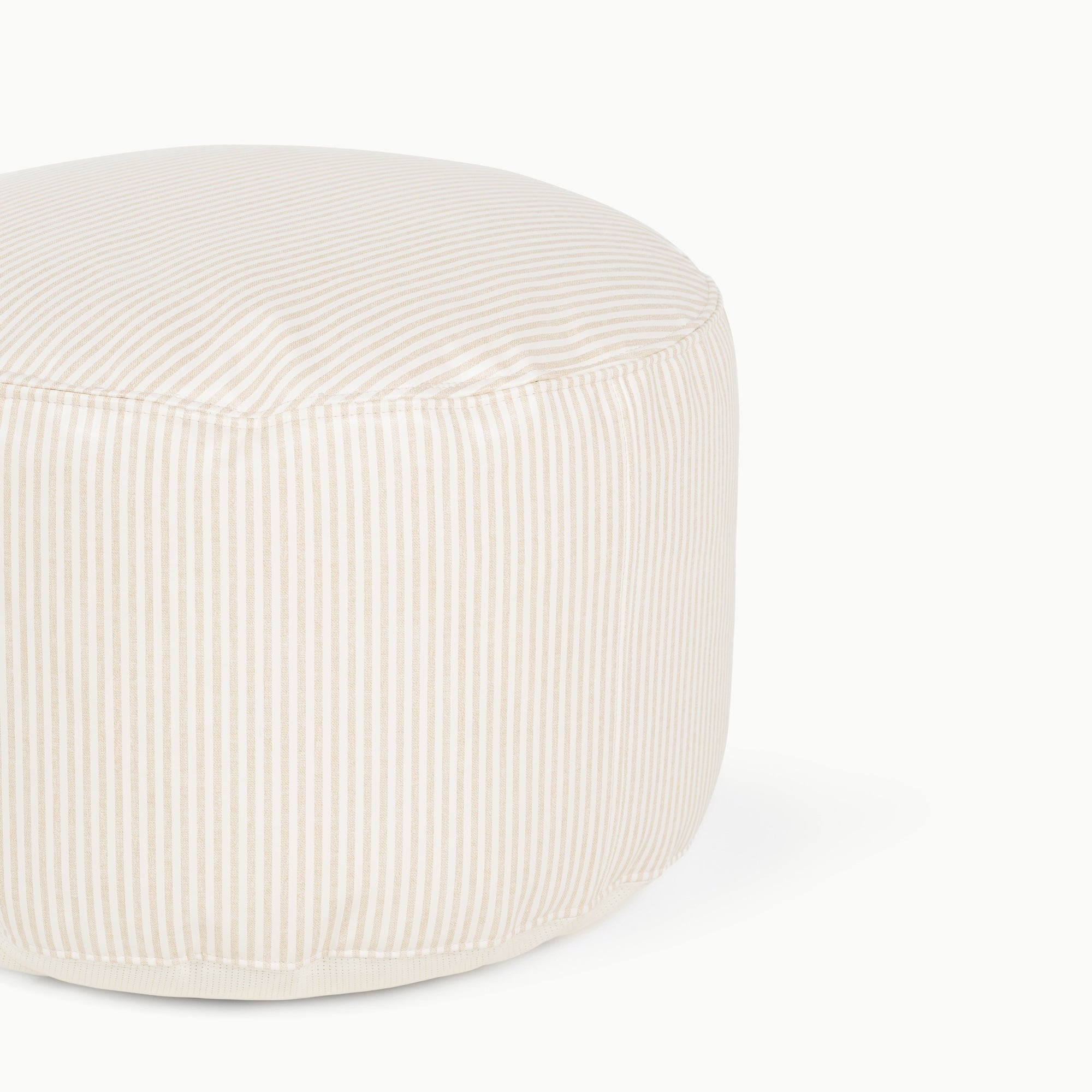 Pinstripe@circle pouf detail image