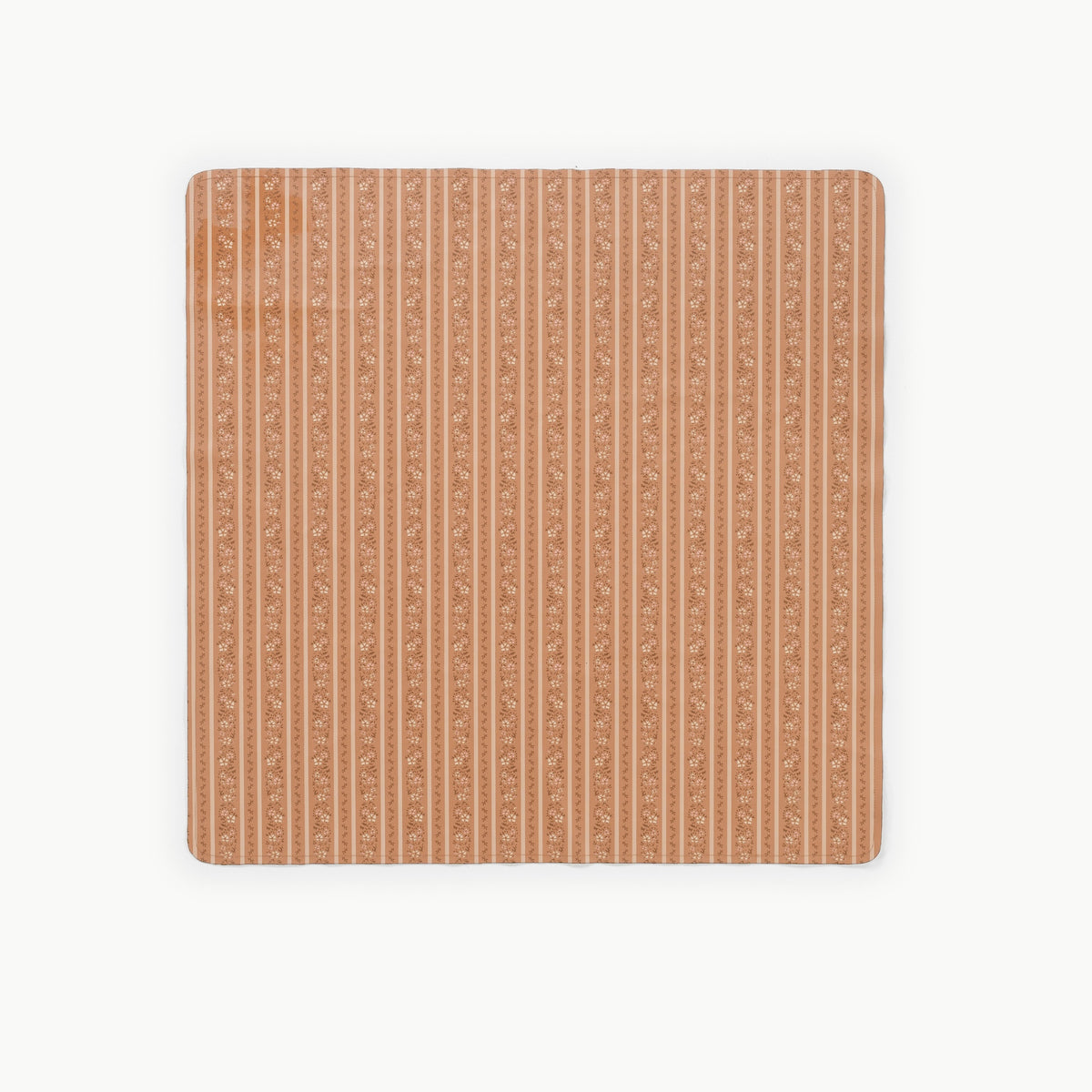 Floral Stripe@overhead detail image of mini mat
