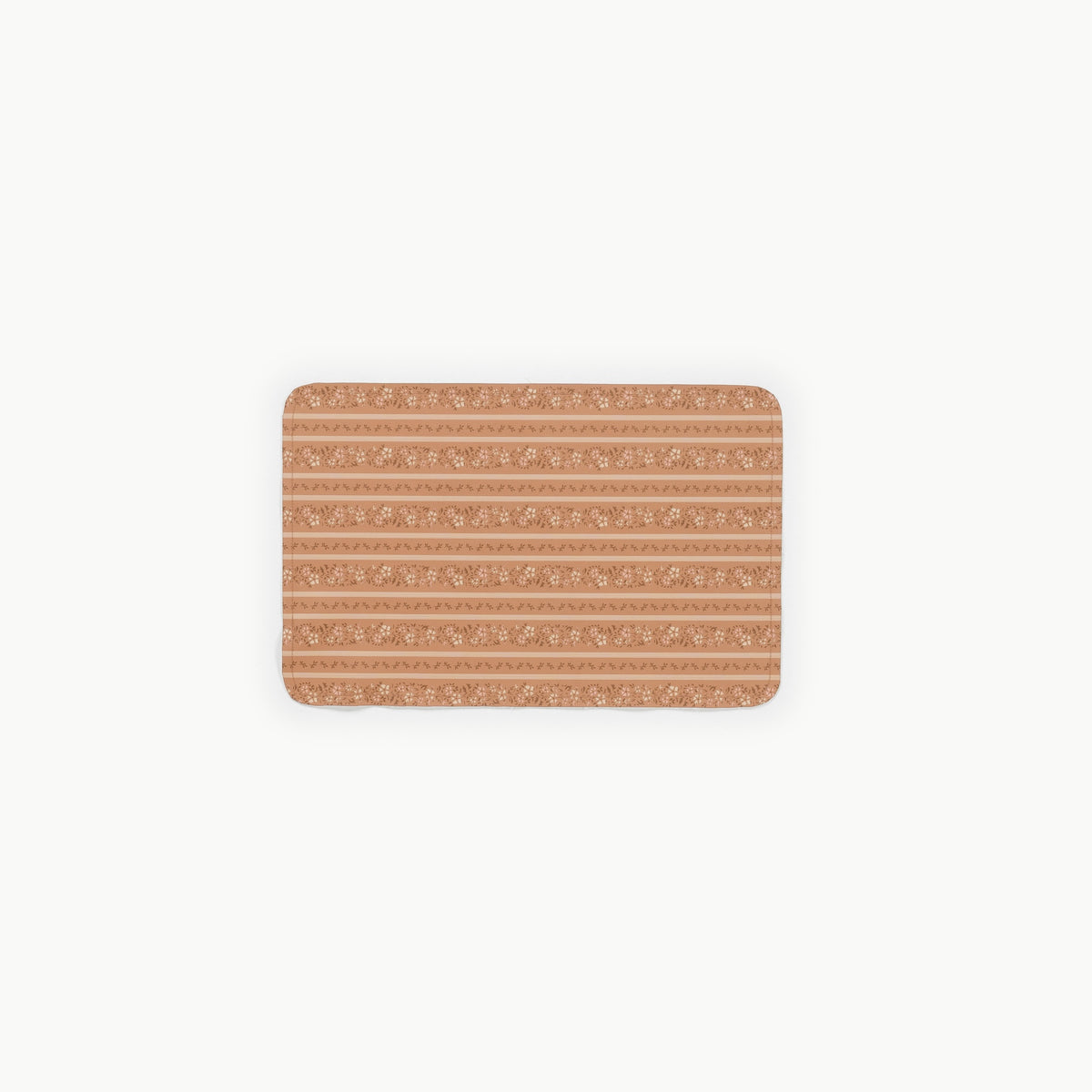 Floral Stripe@overhead of micro changing mat