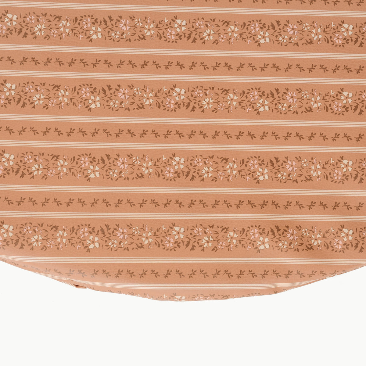 Floral Stripe@detail image of padded mini in floral stripe