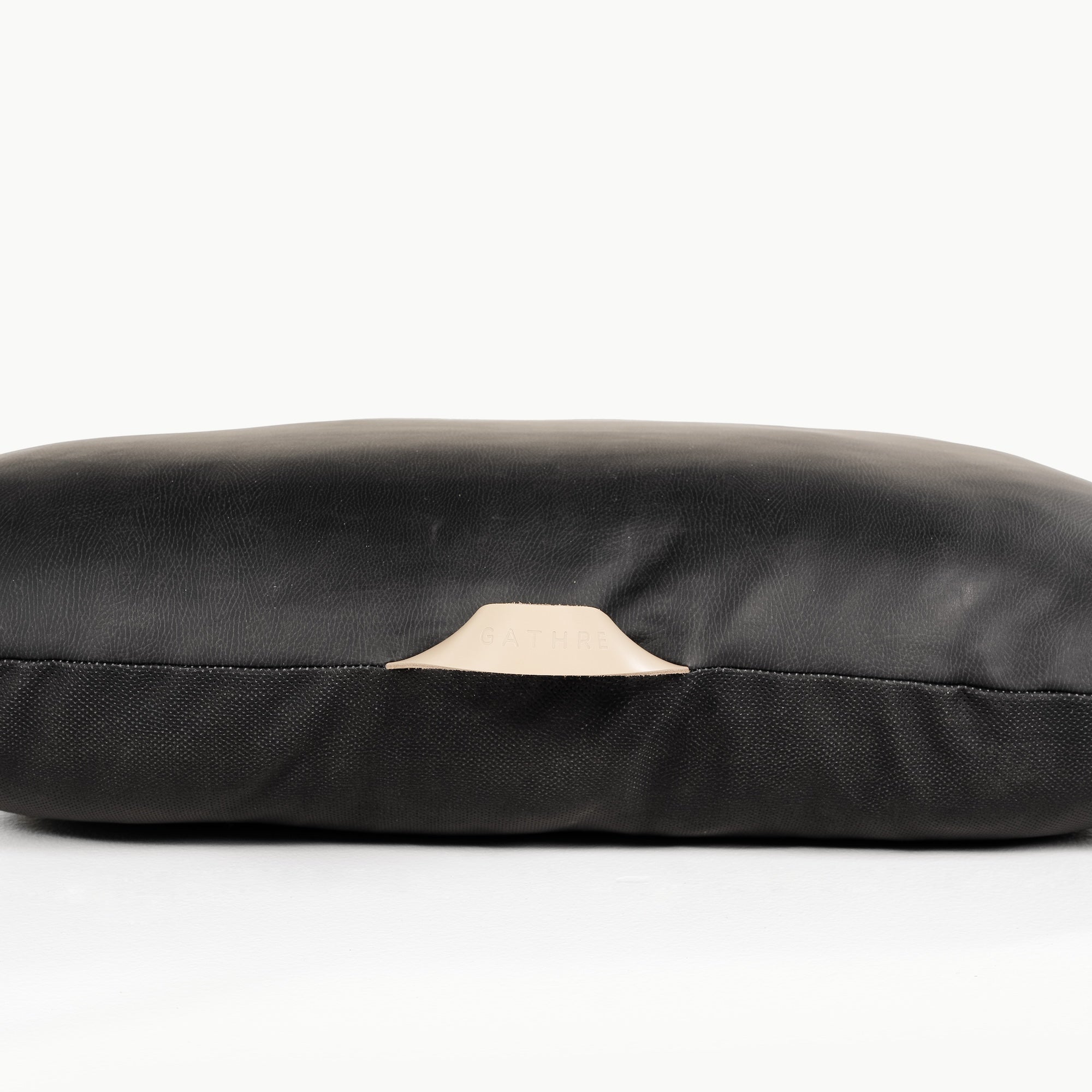 Raven (on sale) / Square@handle detail of the Raven Square Floor Cushion