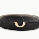 Raven / Circle@handle detail of the Raven Circle Floor Cushion