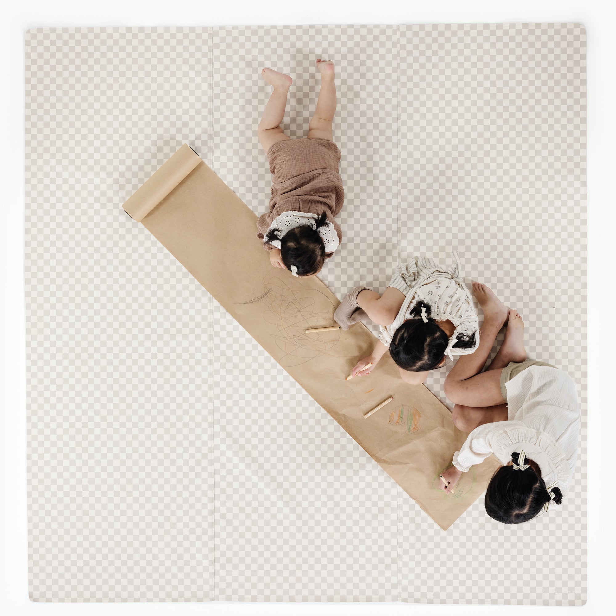 Rook (on sale) / Square@overhead of girls on mat