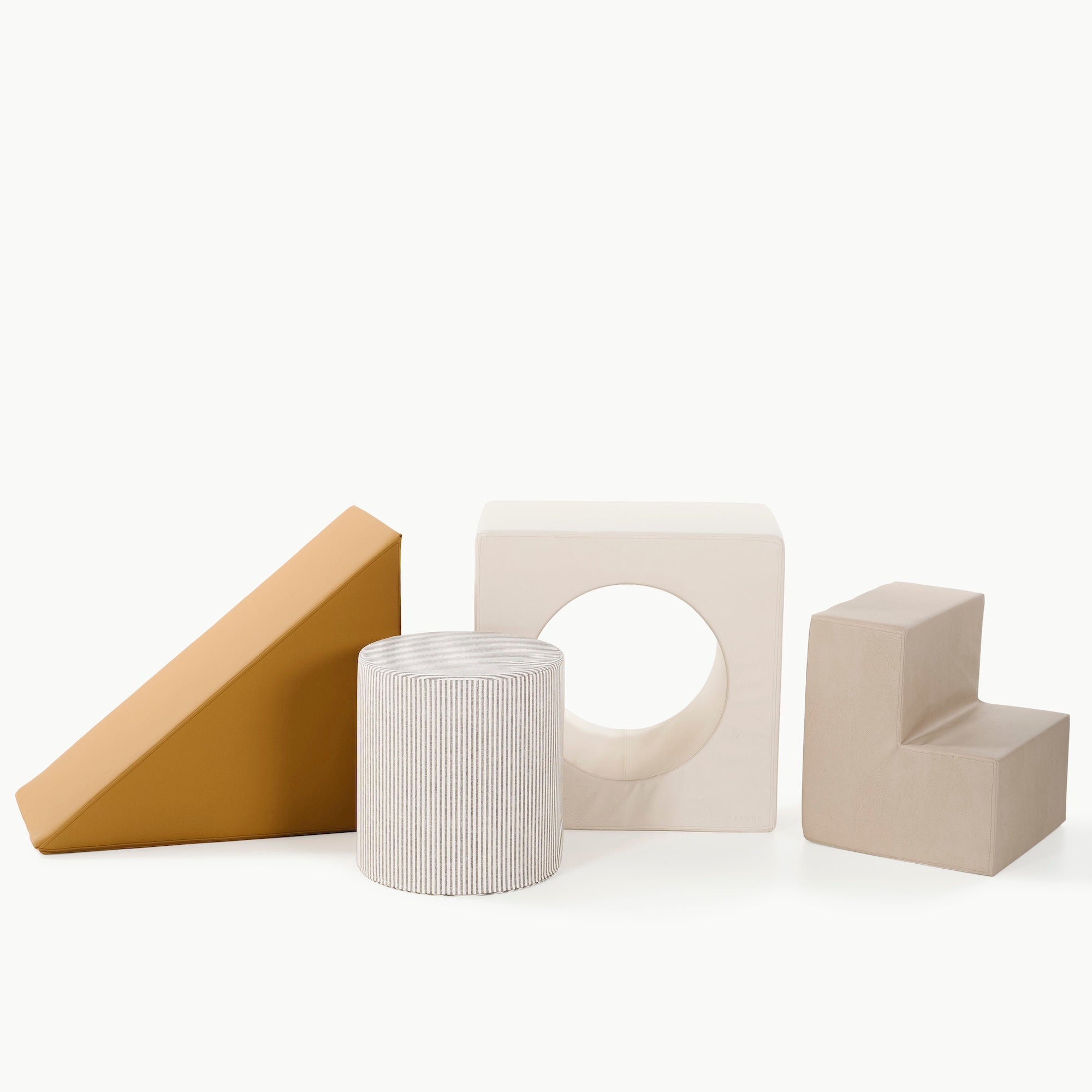 Saffron • Ivory • Stone Stripe • Millet@detail image of saffron block playset