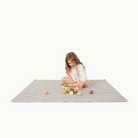 Stone Stripe / Square@little girl playing on mat