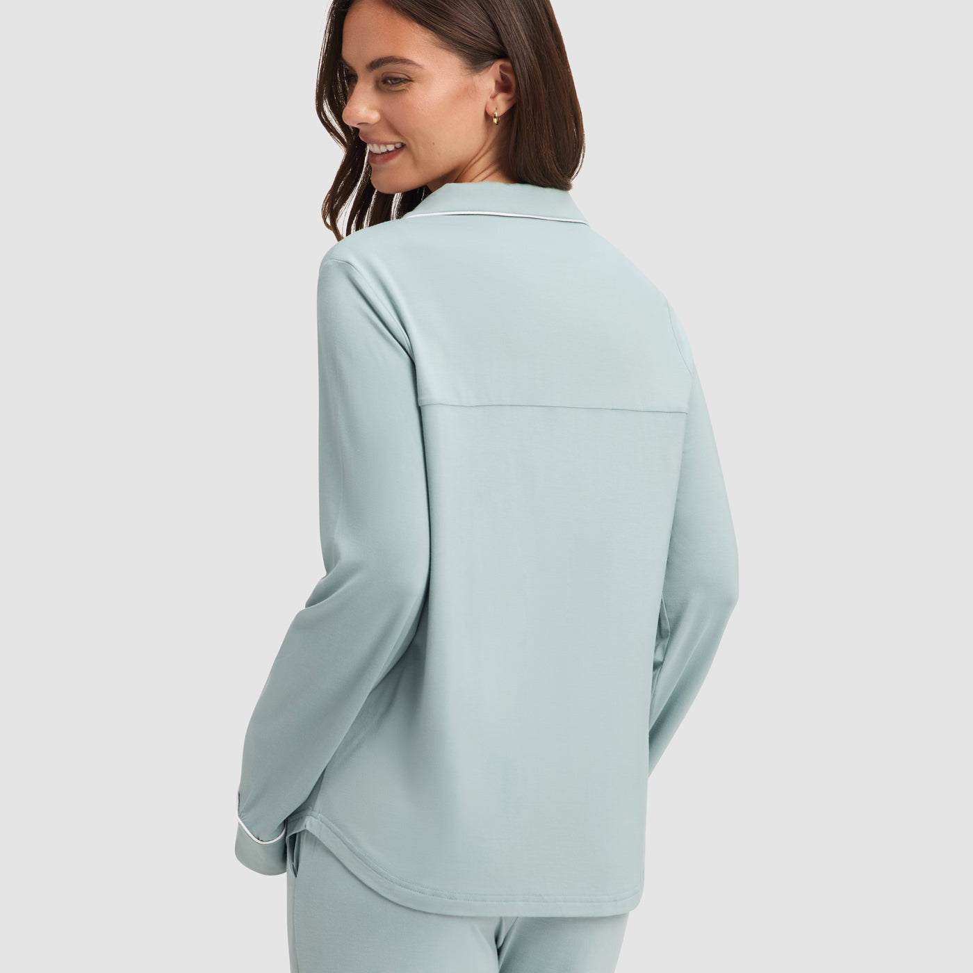 Brook@woman wearing brook cozy earth pajamas