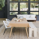 Camel (on sale)@camel tablecloth on outdoor table