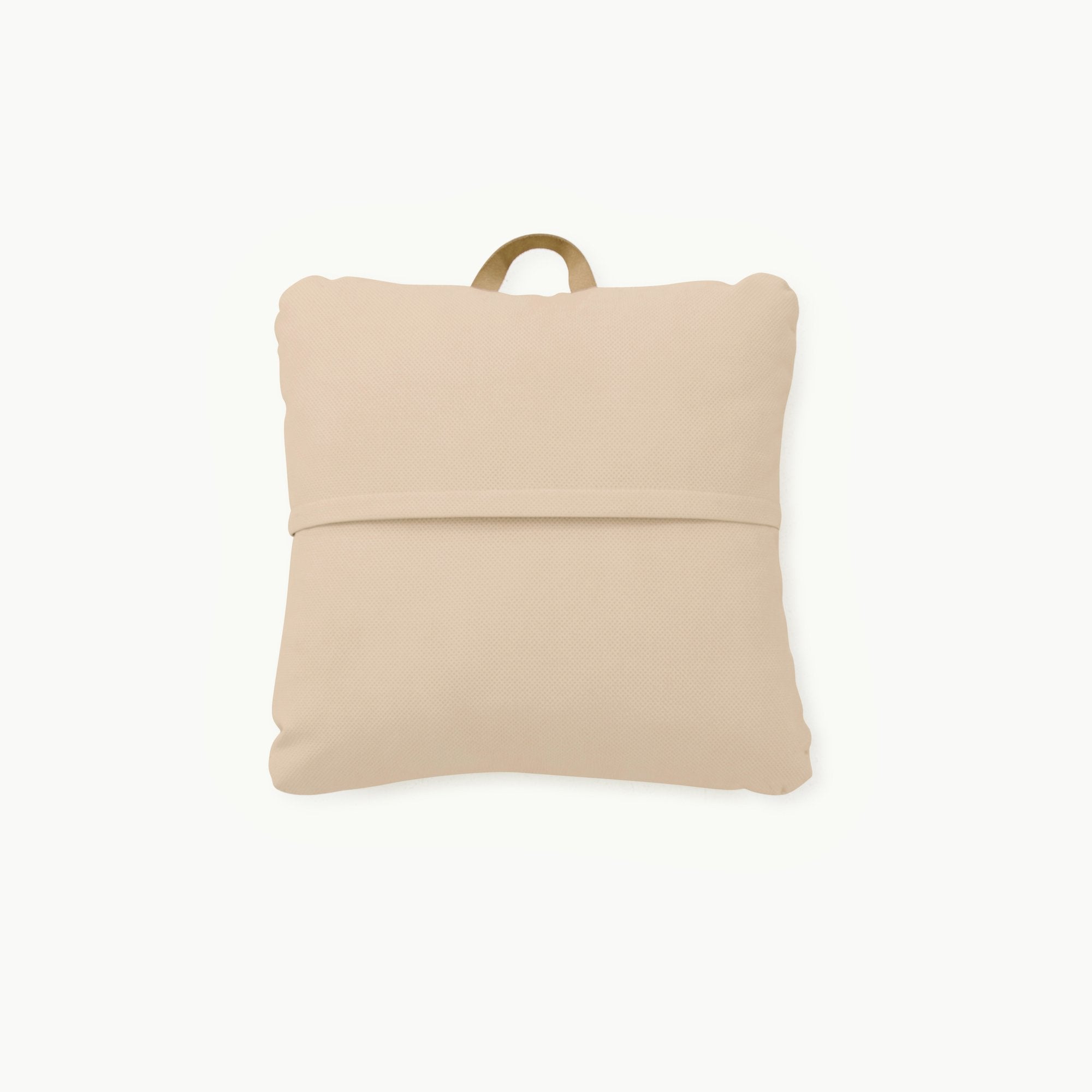 Untanned (on sale) / Square@Hanging tab detail on the Untanned Mini Square Floor Cushion