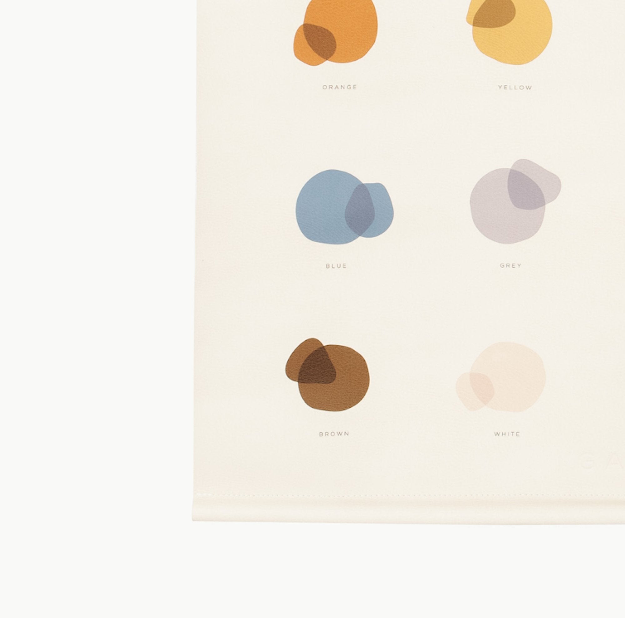 Colors@Up close photo of the corner of the Colors Poster