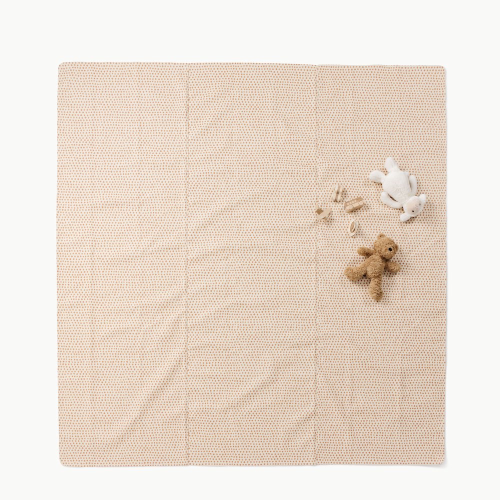 Pebble (on sale) / Square@Overhead of Pebble Maxi Square Mat with toys on it