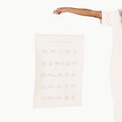 Cursive (on sale)@Up close photo of woman holding the Cursive Poster