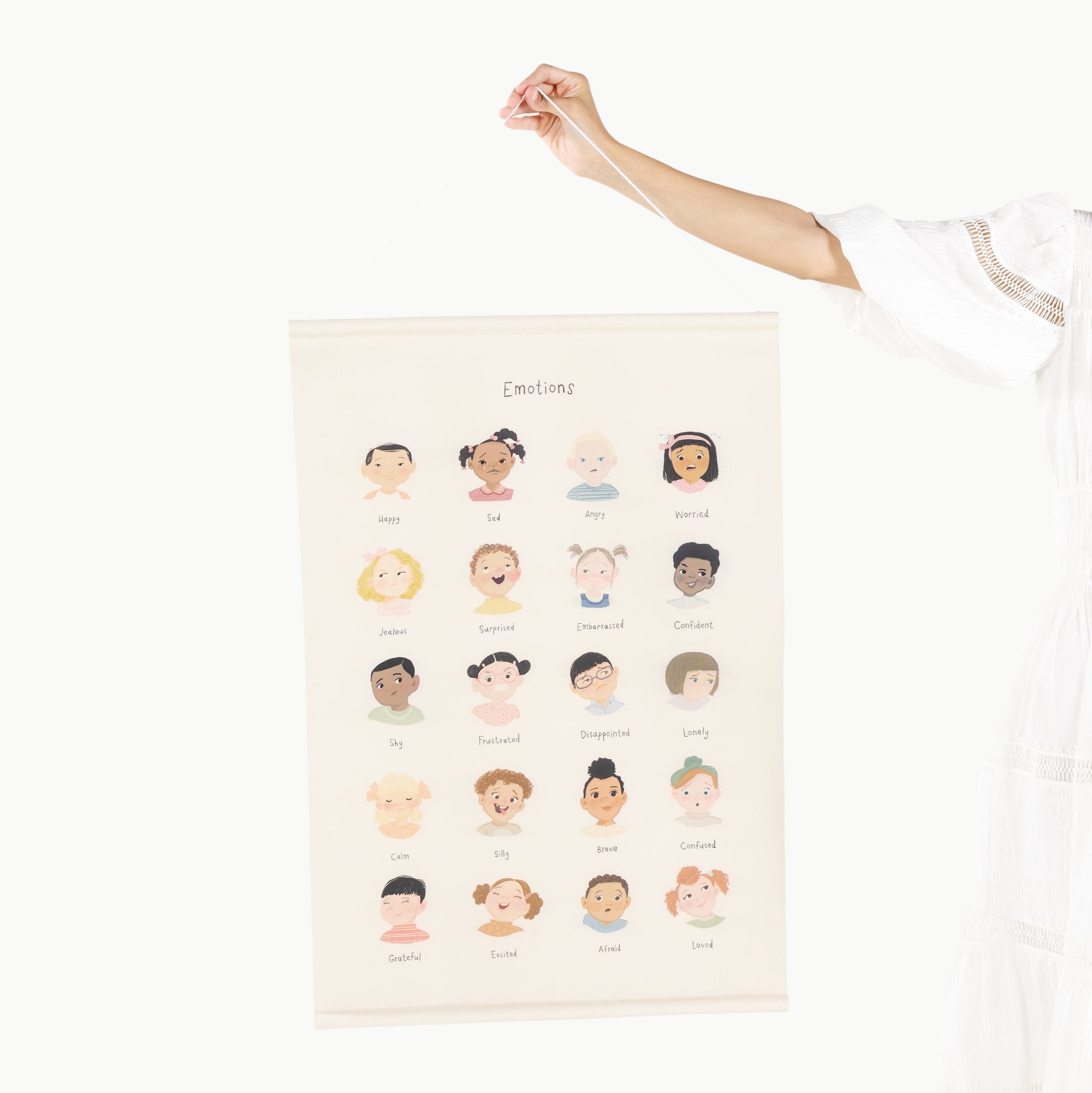 Emotions (on sale)@Woman holding the Emotions Poster