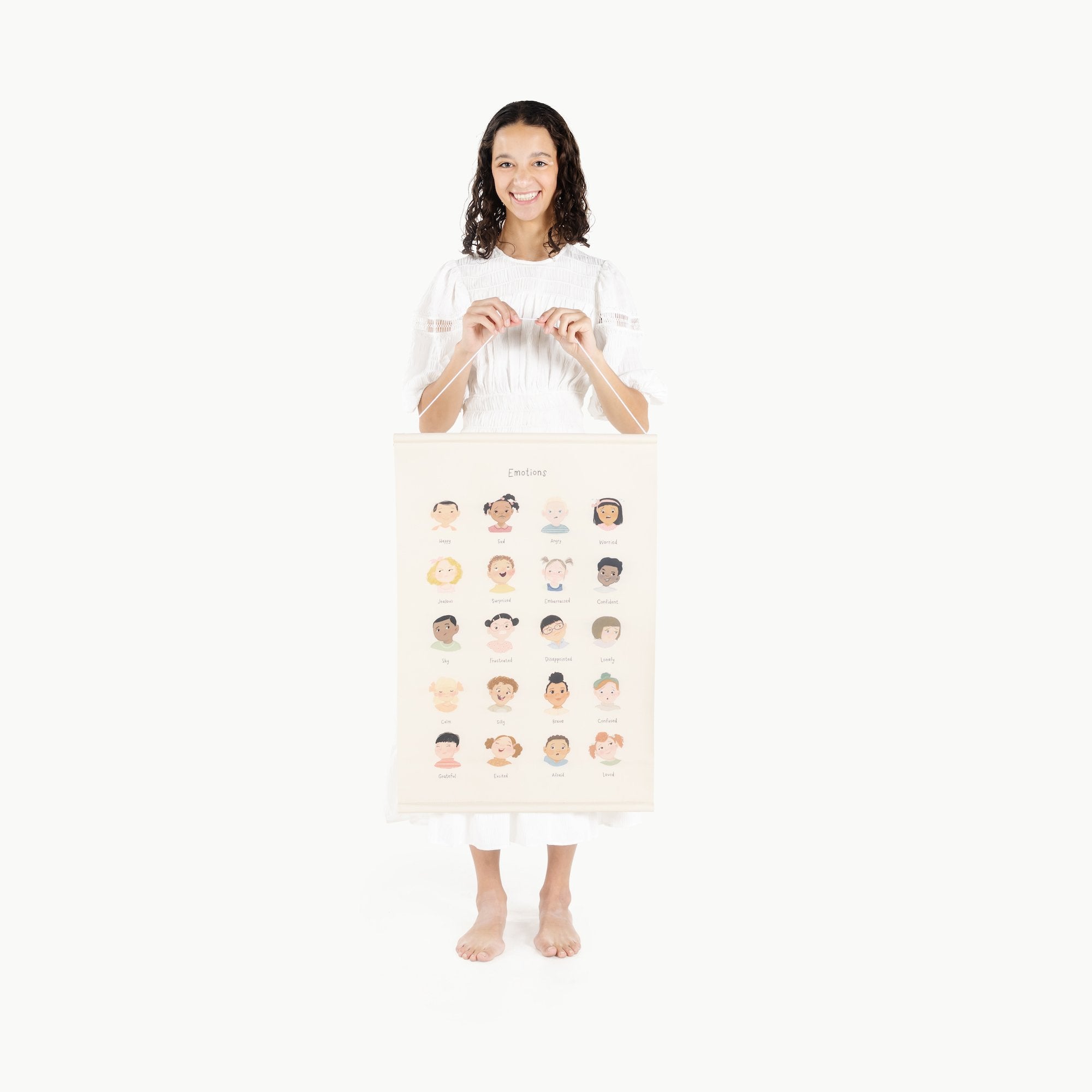 Emotions (on sale)@Woman holding the Emotions Poster