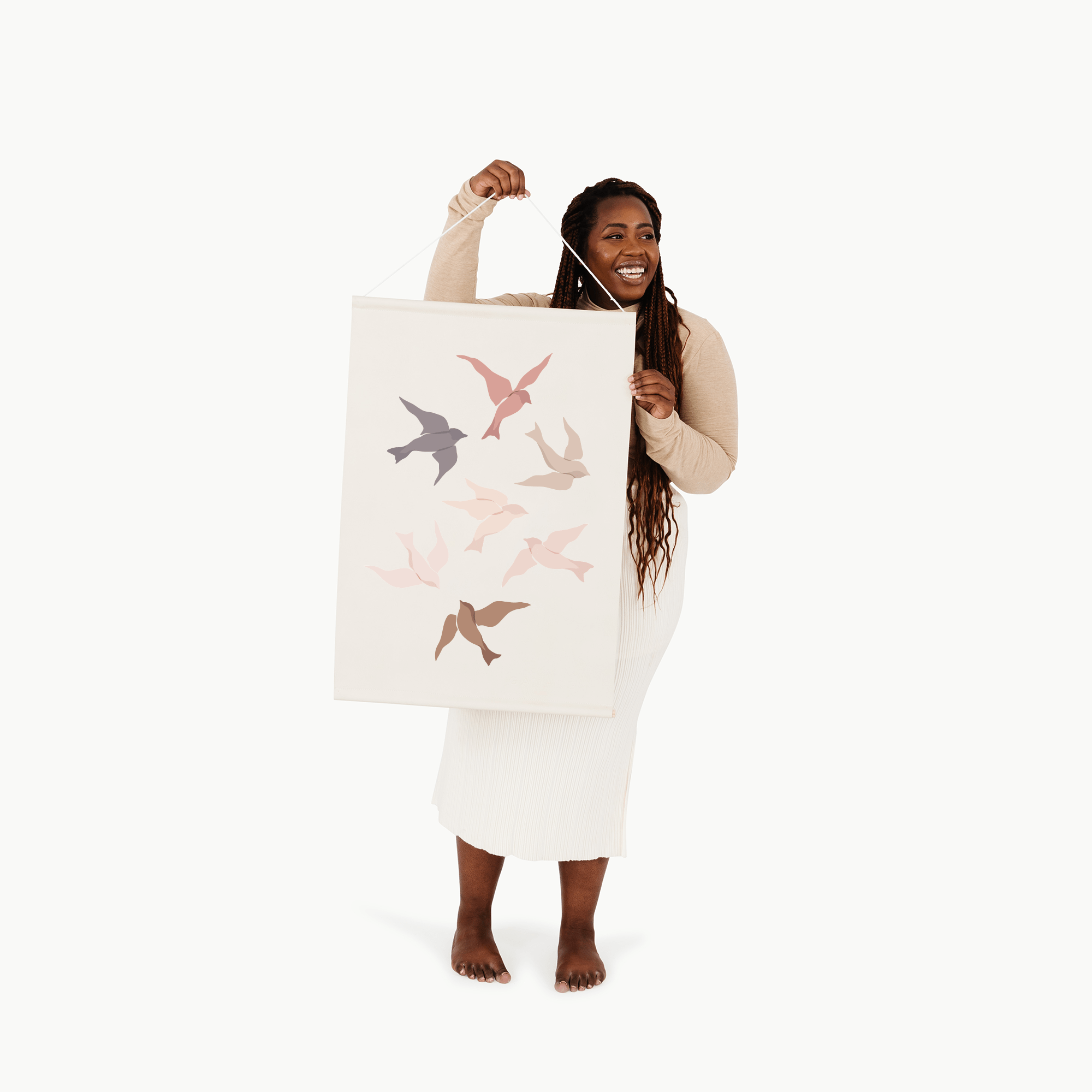 Wings@Woman holding the Wings Poster