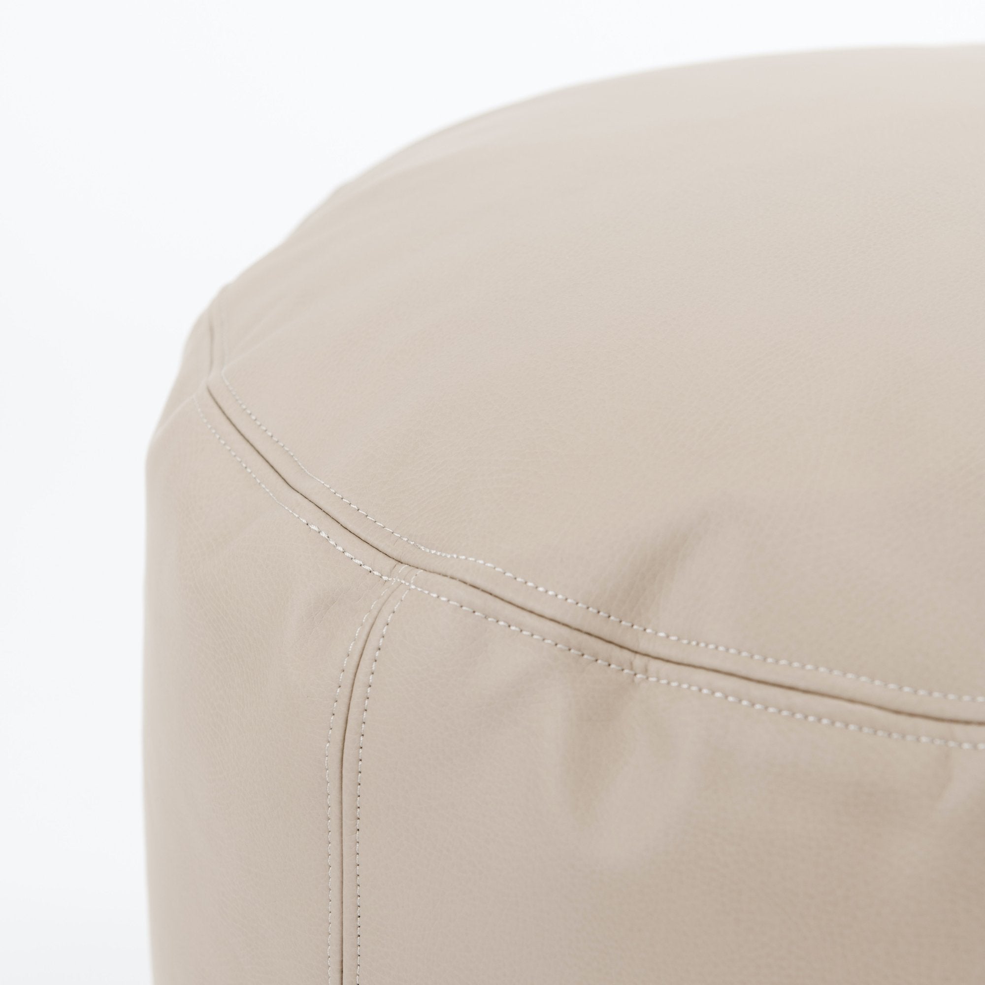 Ember (on sale)@Seam detail on the Ember Circle Pouf