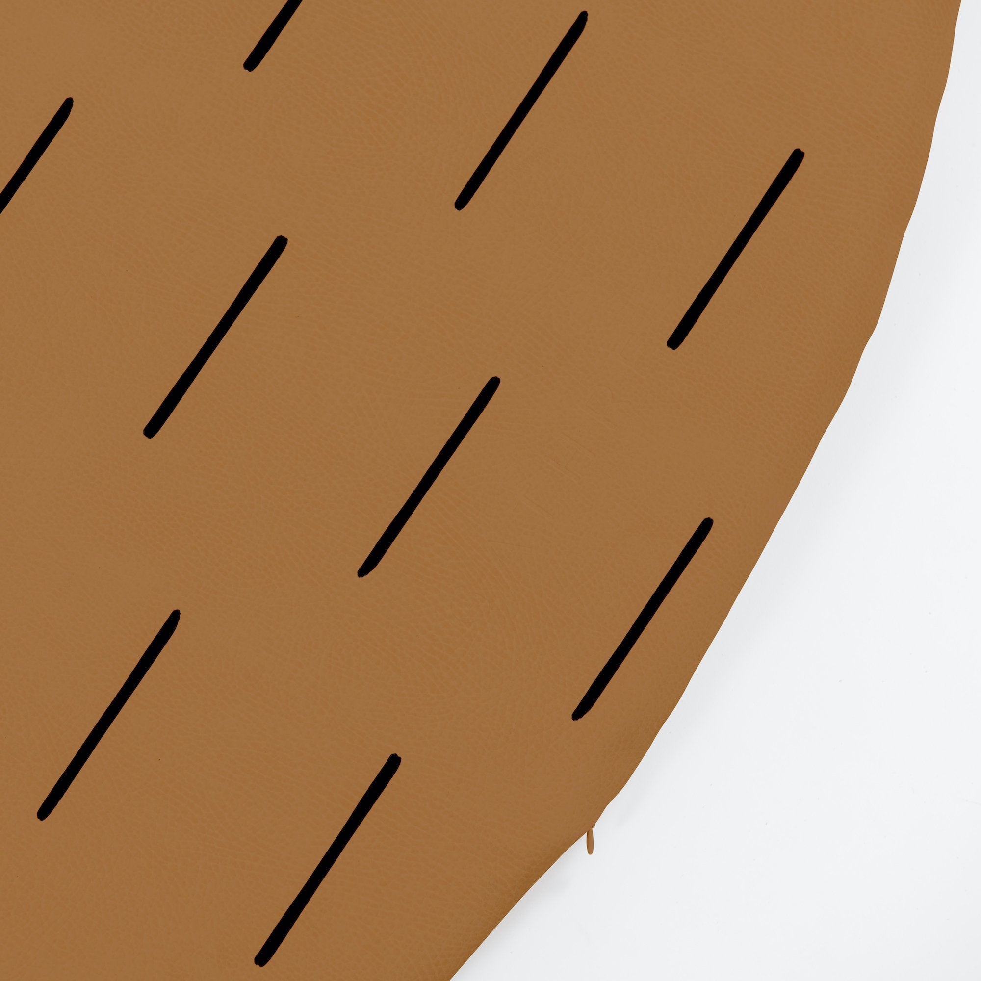 Camel Dash (on sale)@close up of detail on camel dash padded midi circle