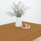 Camel Dash (on sale)@Overhead Camel Dash Tablecloth on table