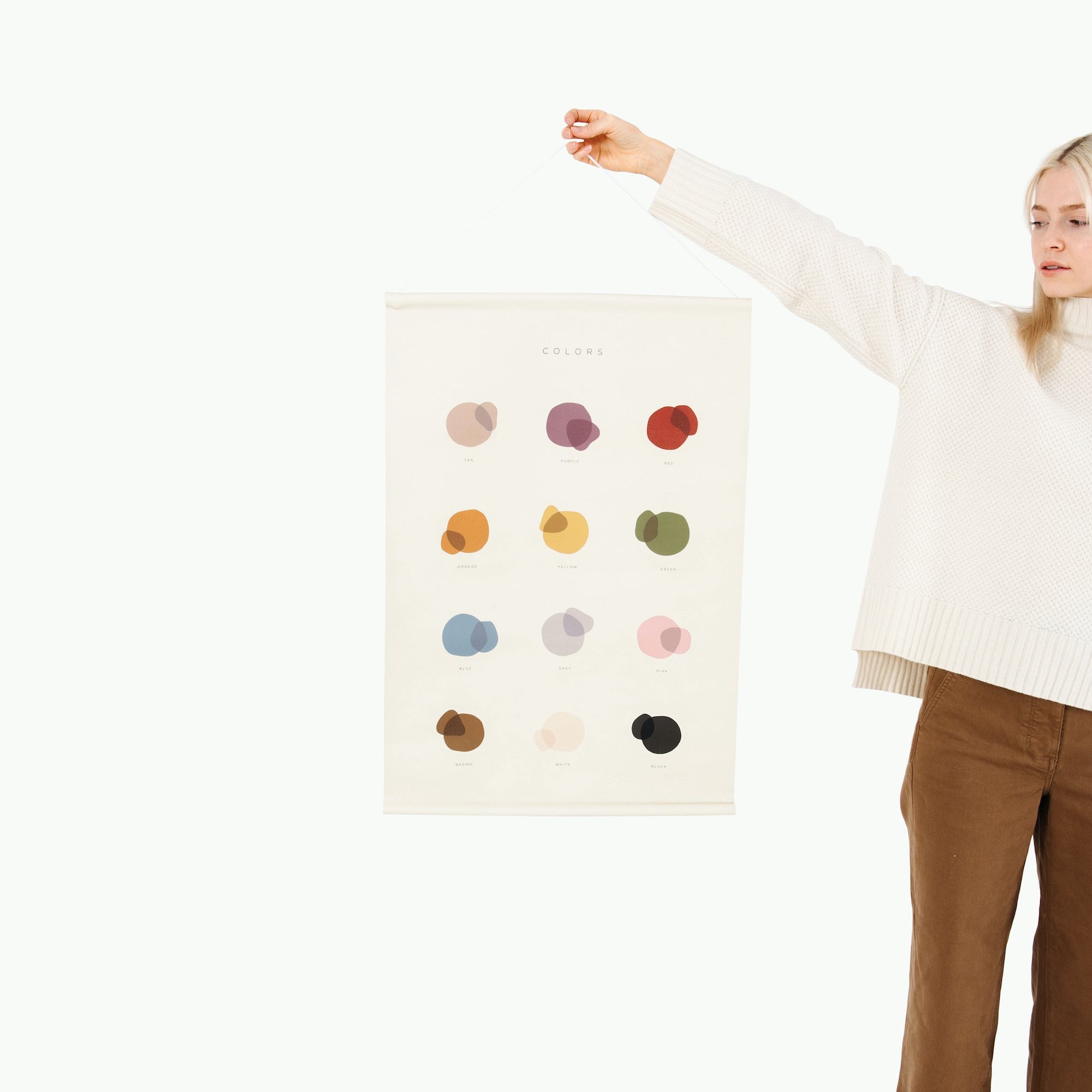 Colors@Woman holding the Colors Poster