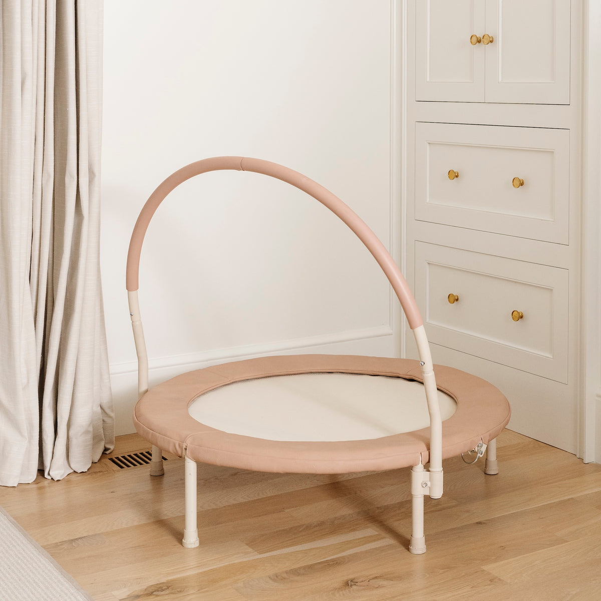 Tulle / Classic@Minimalist kids trampoline designed to fit beautifully in shared living spaces