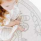 Homestead (on sale) / Circle@Overhead detail shot of the Homestead Circle Midi Mat