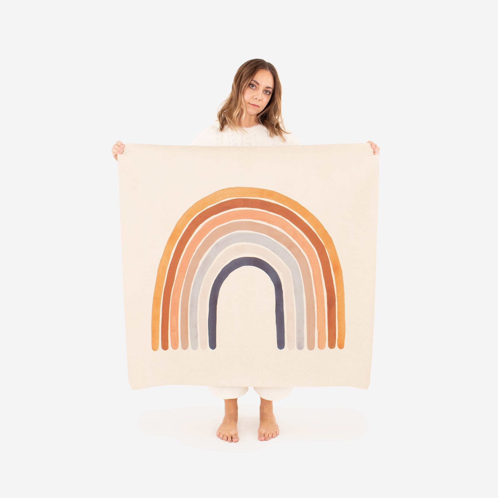 Rainbow (on sale)@Woman holding the Rainbow Mini Mat