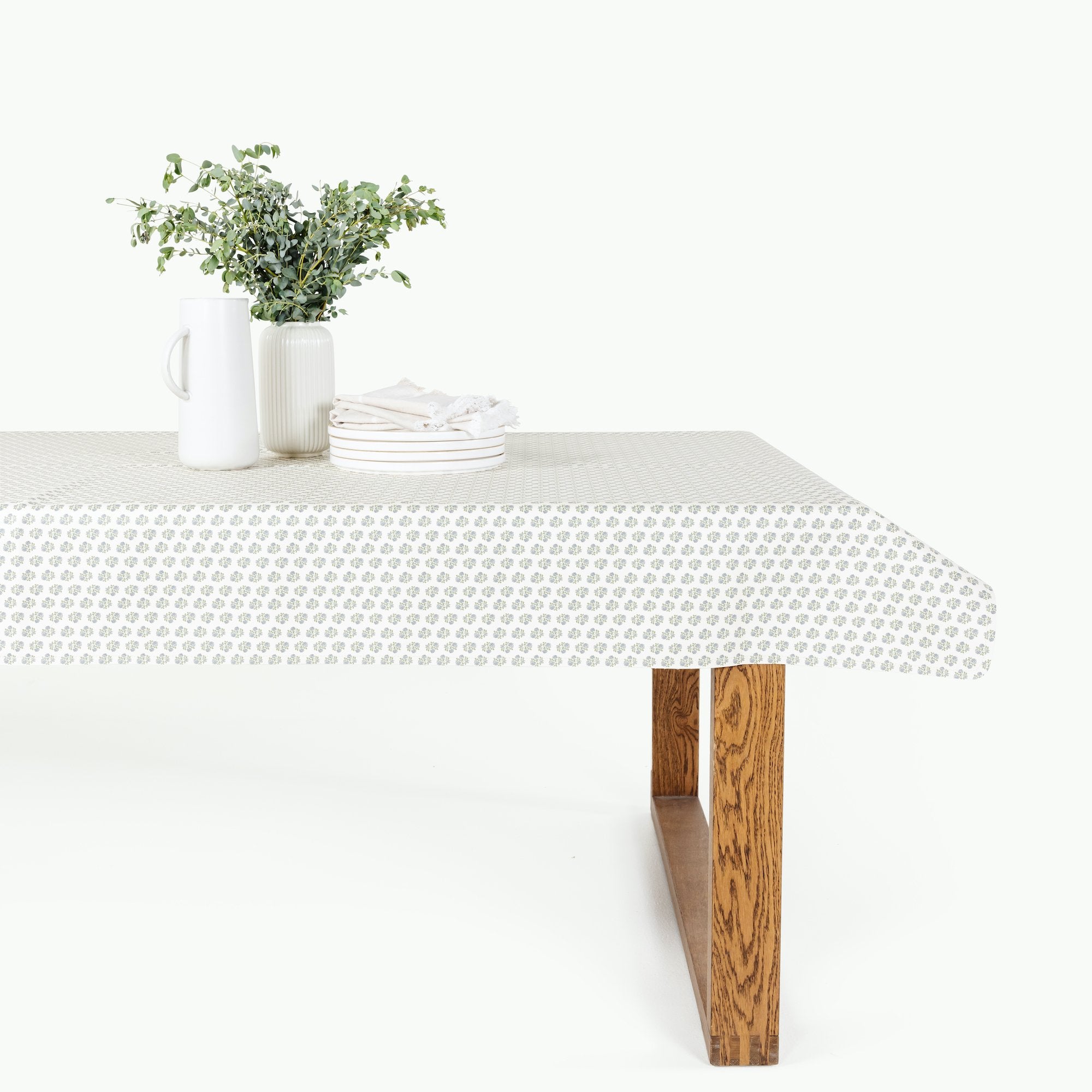 Meadow@Meadow Tablecloth on dining table