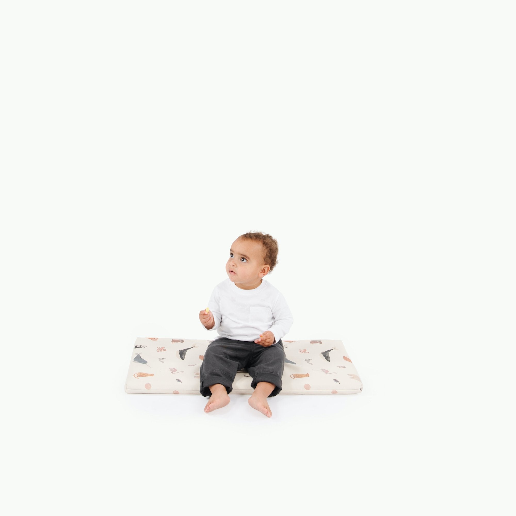 Menagerie (on sale)@Kid sitting on Menagerie padded micro+