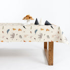 Menagerie@menagerie tablecloth on table