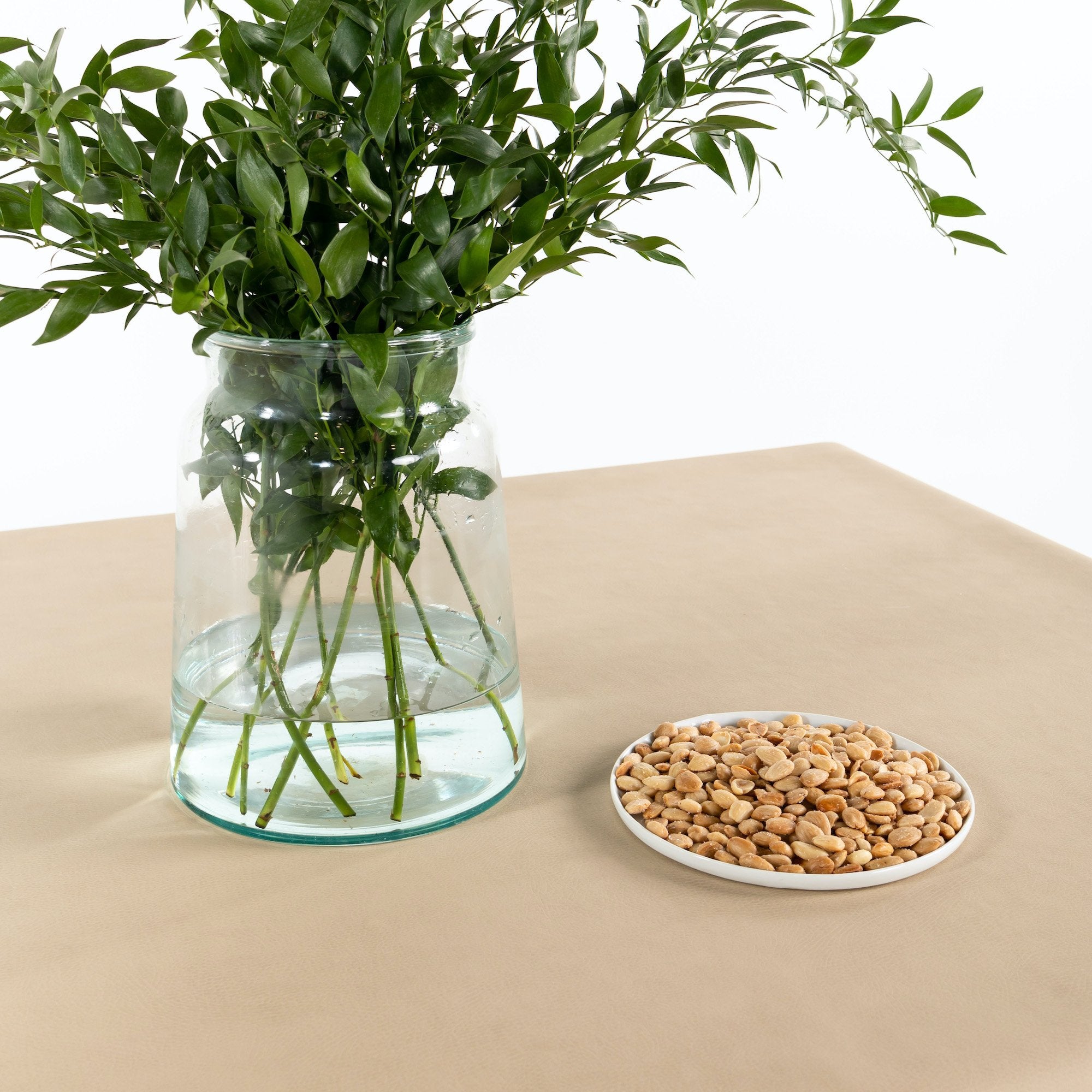 Millet@Overhead Millet Tablecloth on dining table