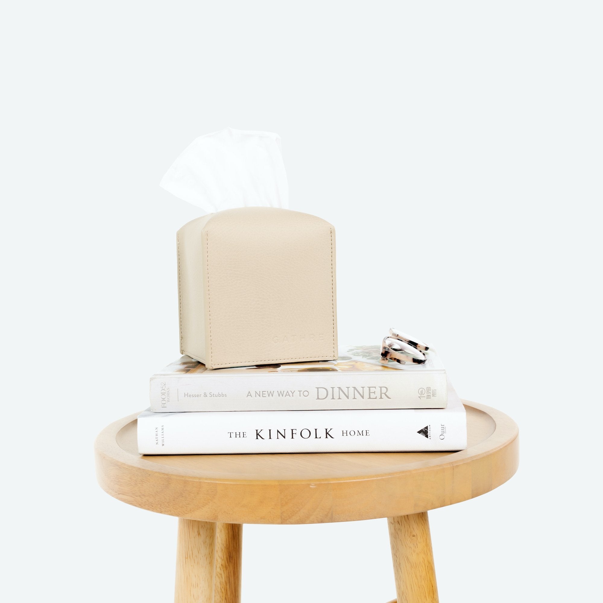 Millet (on sale)@Millet Tissue Box Cover on table with books
