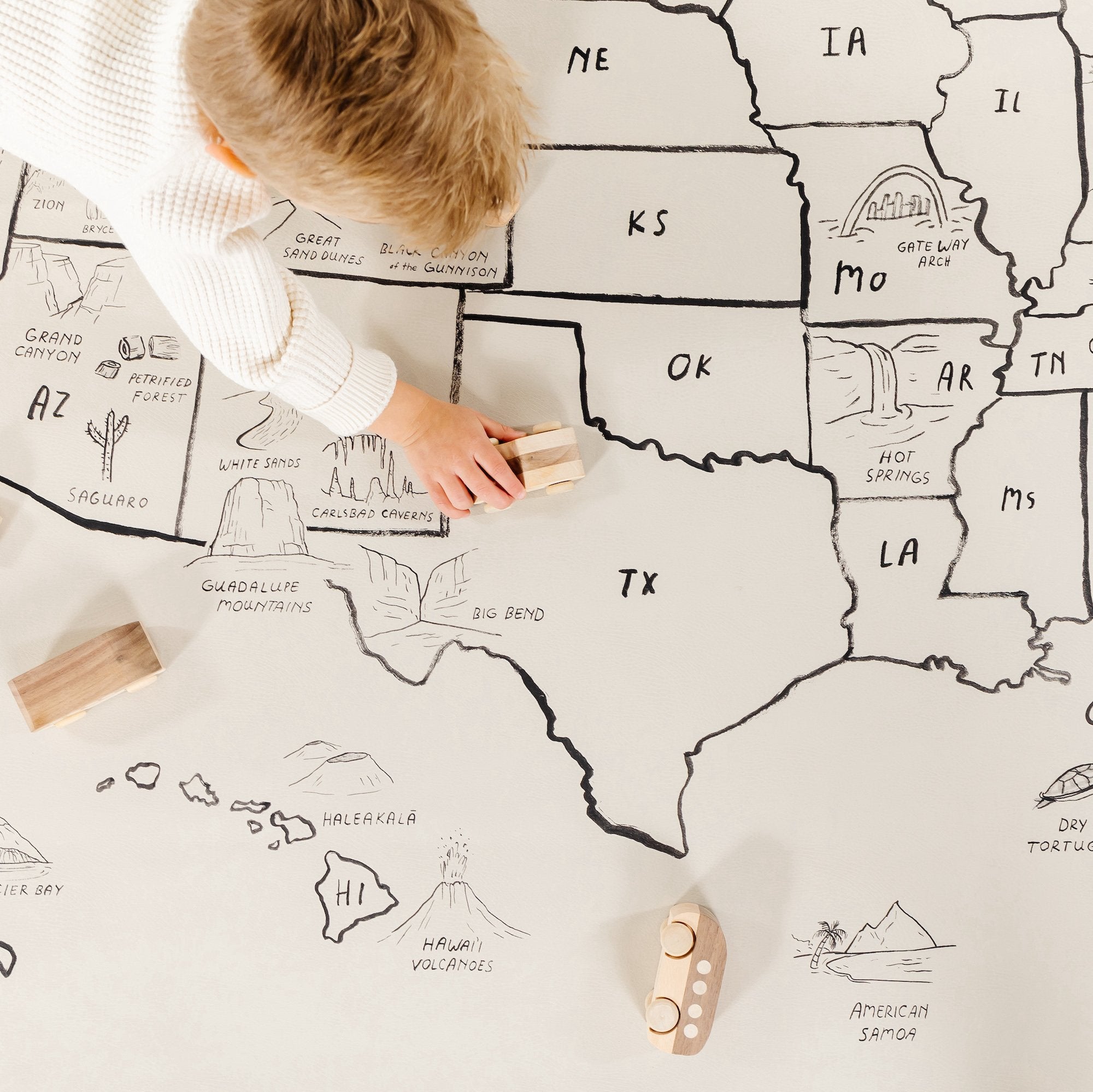 National Parks (on sale)@Overheard of kids on National Parks Midi+ Mat