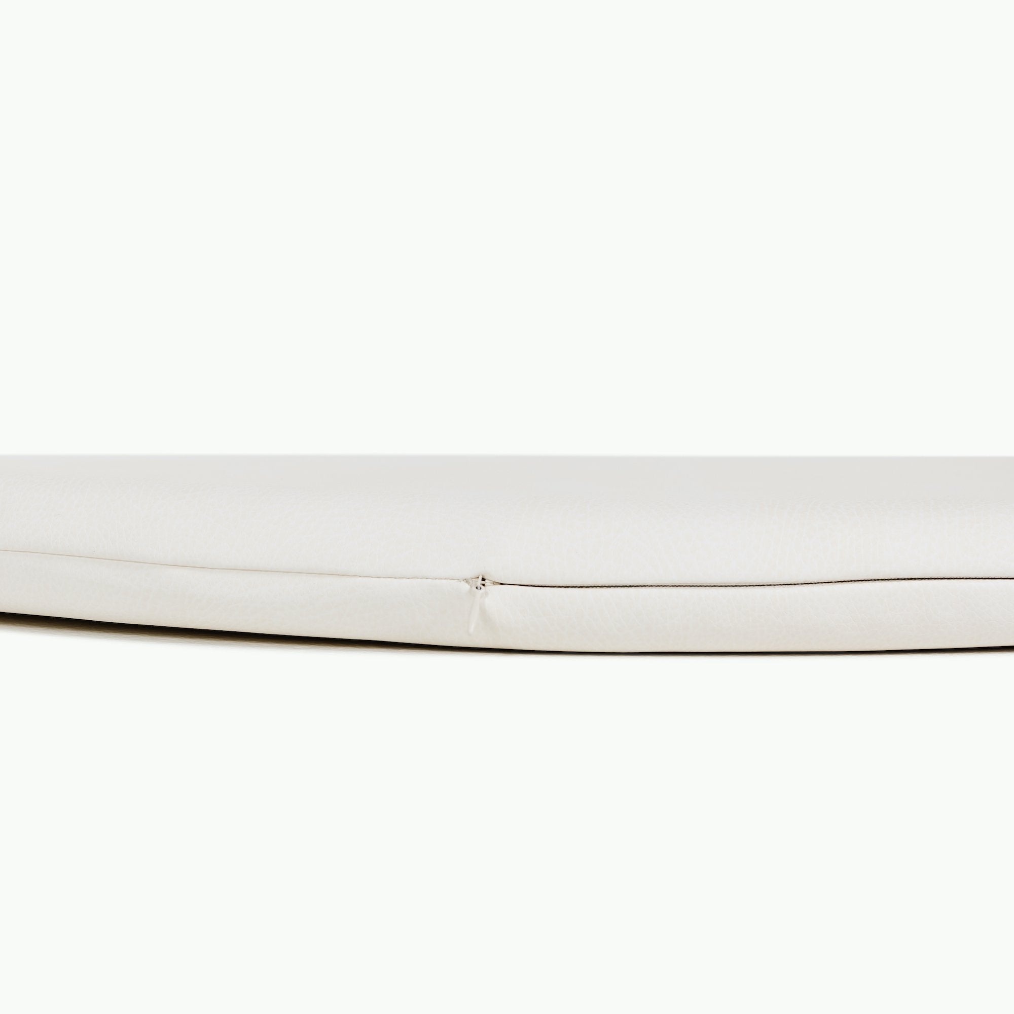 Parchment / Circle@zipper detail on Parchment Padded Mini Circle