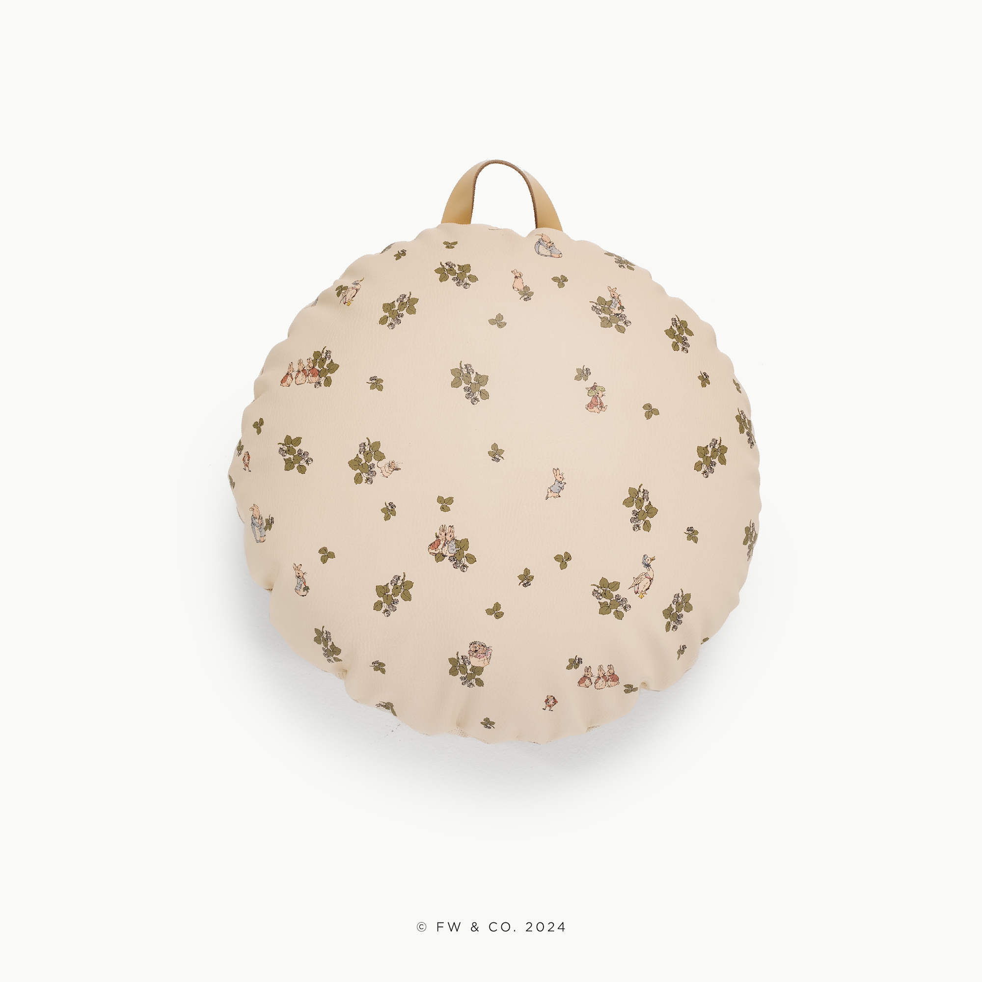 Peter Rabbit™ / Circle@front detail of mini cushion